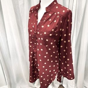 Polka dot dress shirt